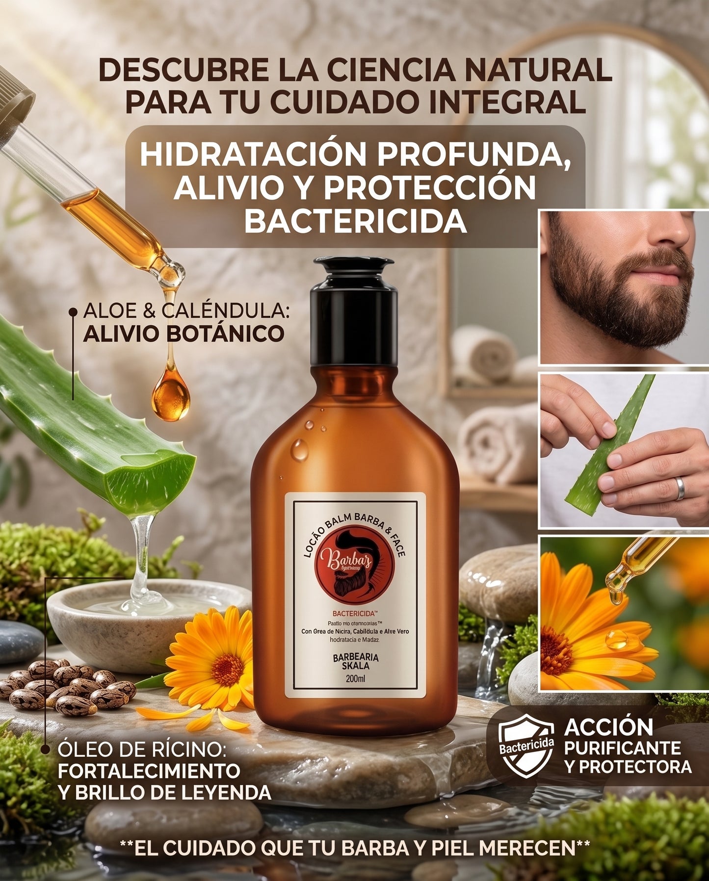 LOCION PARA HOMBRE BARBA SKALA 200ML
